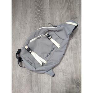 Patagonia Gray and White Backpack